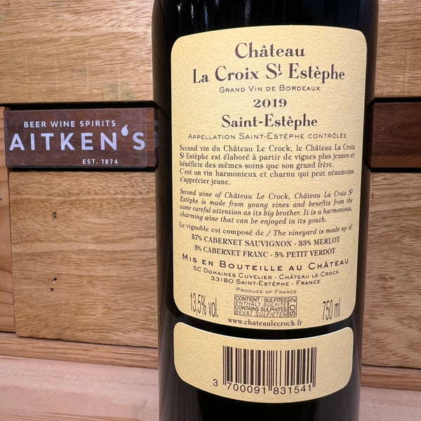 Château Le Crock 'Château La Croix' Saint-Estèphe – Aitken's