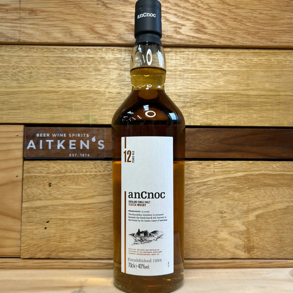 anCnoc 12 year old Highland Single Malt Whisky - Aitken's