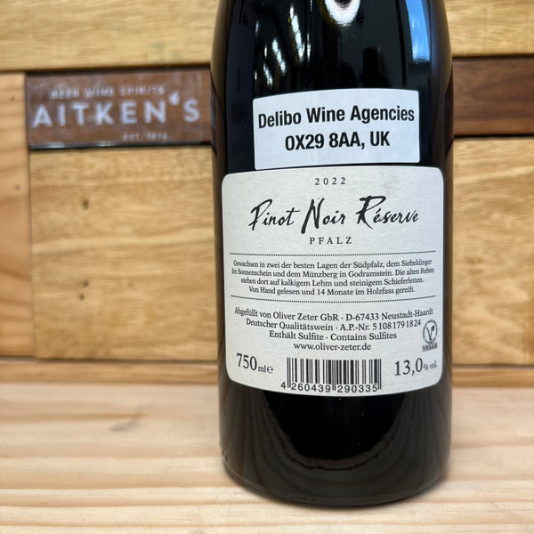 Oliver Zeter Pinot Noir Reserve – Aitken's