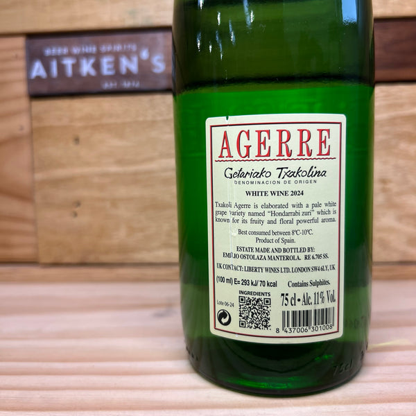 Agerre Getriako Txakolina Basque Country, Spain – Aitken's