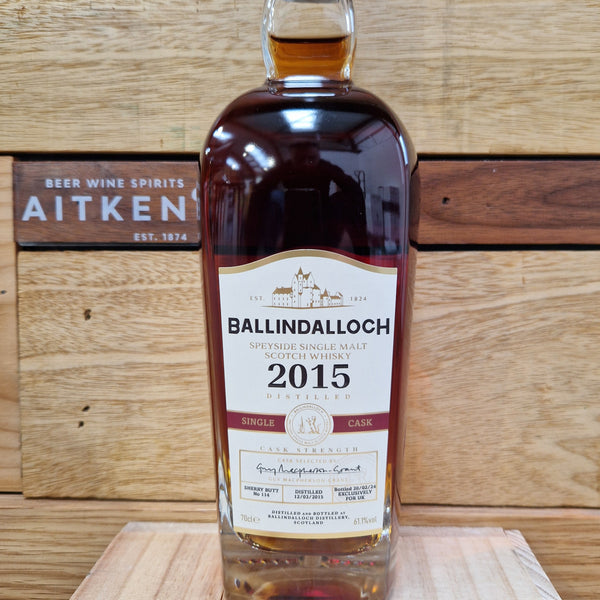 Ballindalloch 2015 Sherry Butt Single Cask, Single Malt Whisky