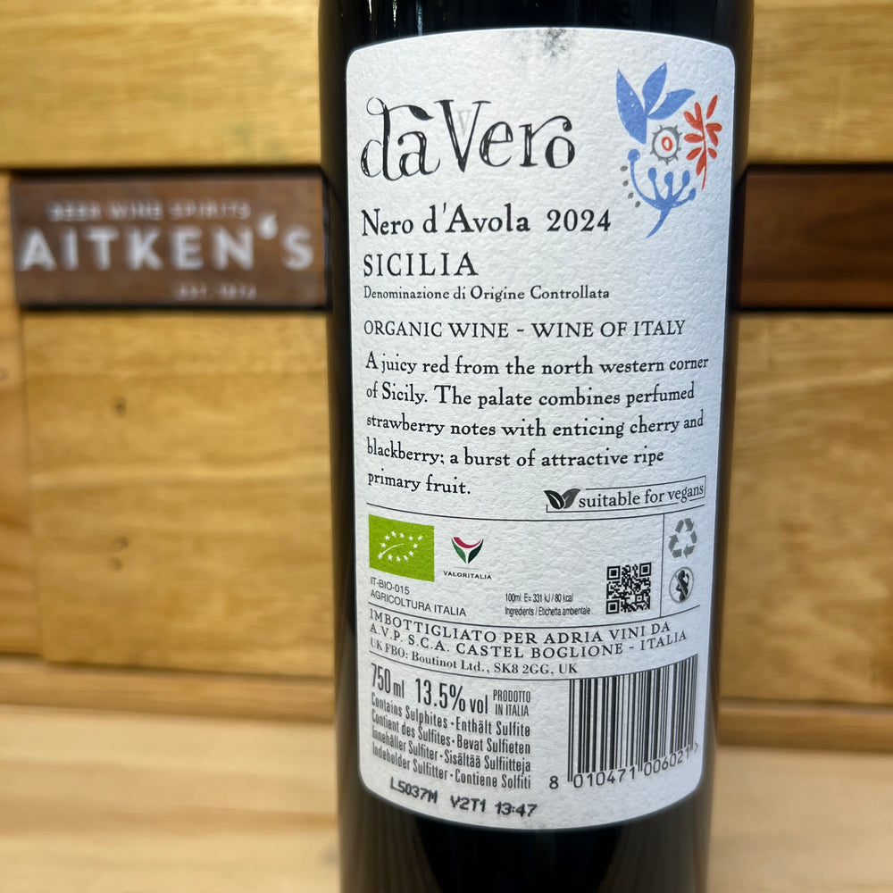 Da Vero Biologico Rosso - Sicilia, Italy – Aitken's