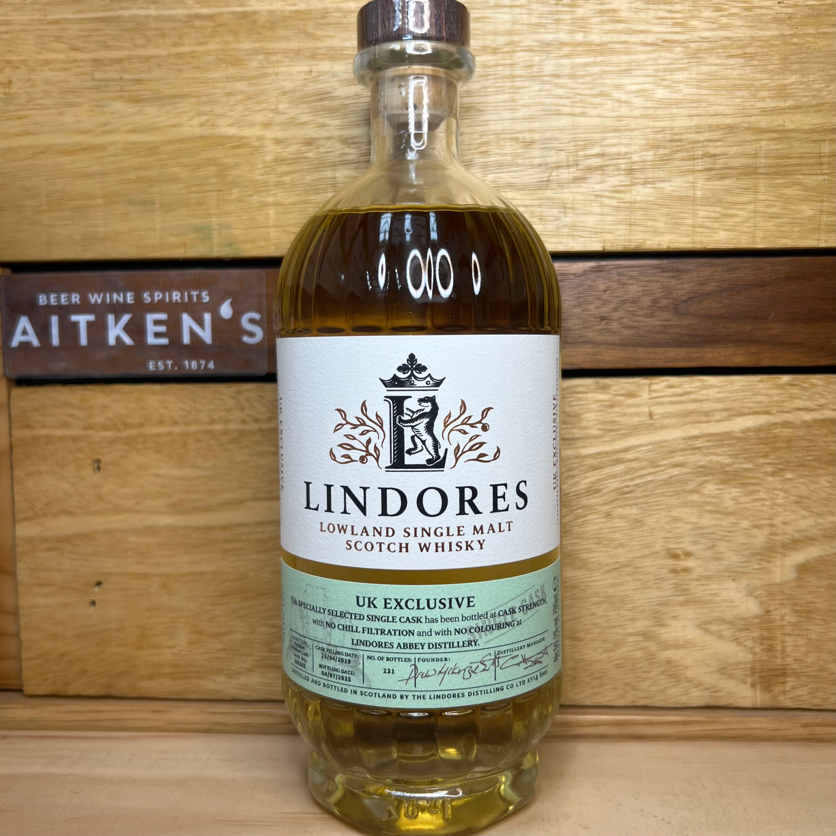 Lindores Abbey Limited Edition Single Cask 190385 Single Malt