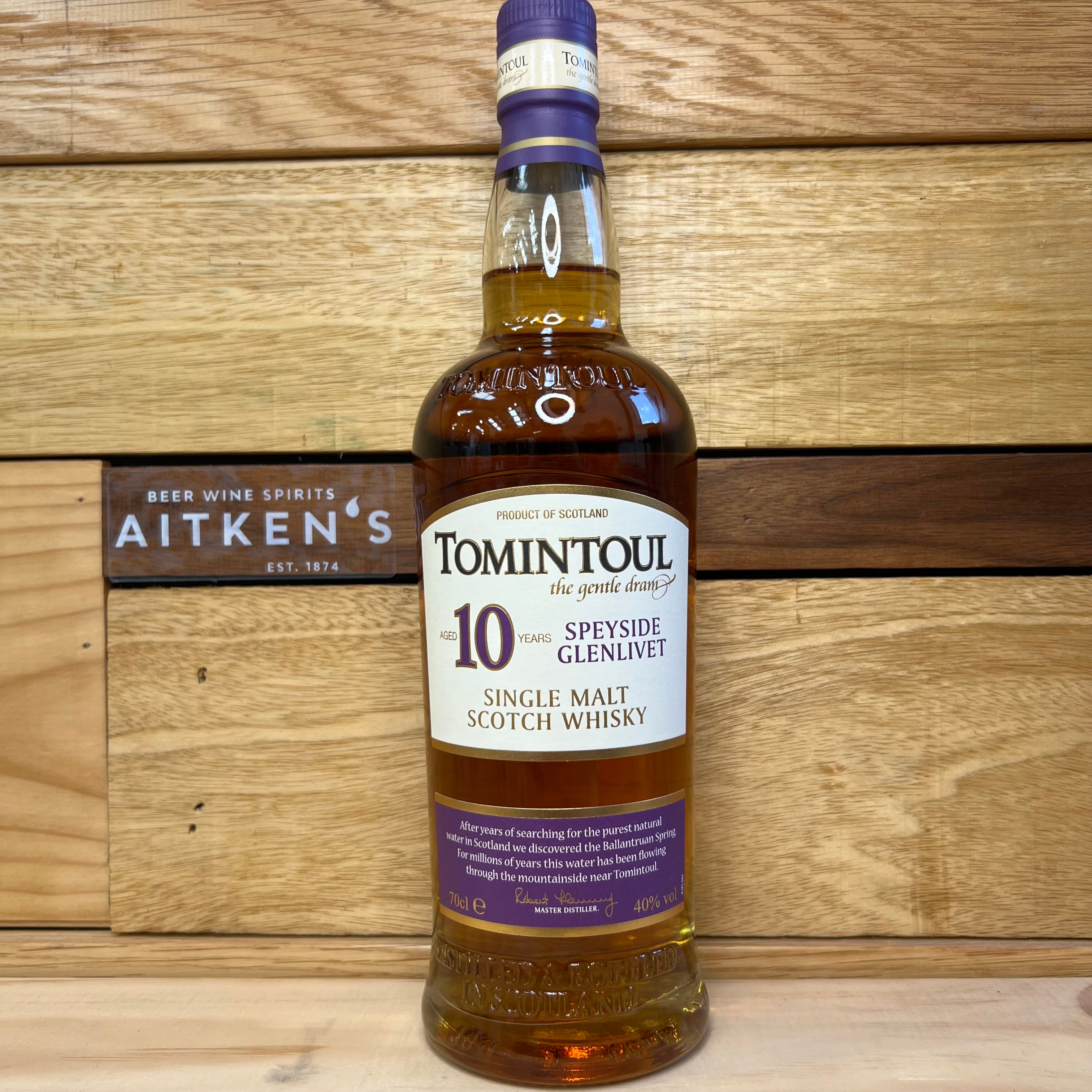 Tomintoul 10 Year Old Single Malt Whisky – Aitken's