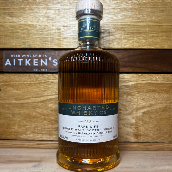 Uncharted Whisky Co. Park Life, 22 Year Old Single Malt Whisky