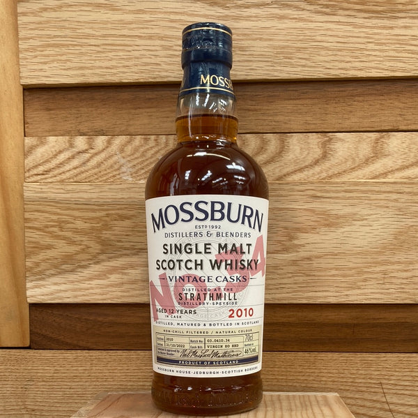 Mossburn Vintage Cask No. 34 Strathmill 2010 Single Malt Whisky, Virgin European Oak Maturation