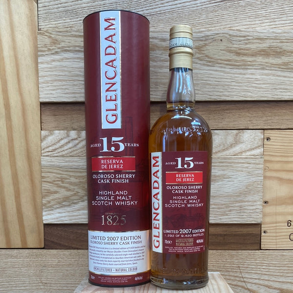 Glencadam Aged 15 Years 2007 Reserva de Jerez Oloroso Sherry Cask Finish