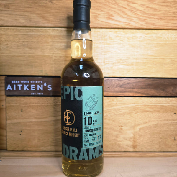 Epic Drams Linkwood 10 Year Old Cask No. 315399